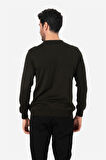 BROTHERS ERKEK STANDART KALIP BİSİKLET YAKALI BASIC  TRİKO KAZAK CUSTER ORMAN YEŞİLİ B05.242.539