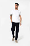 BROTHERS ERKEK RAHAT KESİM BELİ LASTİKLİ VE İPLİ BOL PAÇA YAN CEPLİ BAGGY PANTOLON ZANZI KOYU LACİVERT B03.242.501