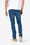 BROTHERS ERKEK COMFORT FIT NORMAL BEL DÜZ PAÇA 5 CEPLİ ESNEK DENIM KUMAŞ JEAN KOT PANTOLON BRUNO MAVİ B02.242.219