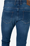BROTHERS ERKEK COMFORT FIT NORMAL BEL DÜZ PAÇA 5 CEPLİ ESNEK DENIM KUMAŞ JEAN KOT PANTOLON BRUNO LACİVERT B02.242.219