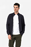 BROTHERS ERKEK RAHAT KESİM DİK YAKALI YANDAN CEPLİ ÇİFT TARAFLI FERMUARLI  SWEATSHIRT JAMES LACİVERT B06.242.692