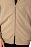 BROTHERS ERKEK RAHAT KESİM DİK YAKALI YANDAN CEPLİ ÇİFT TARAFLI FERMUARLI  SWEATSHIRT JAMES VİZON B06.242.692