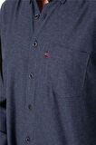 BROTHERS ERKEK COMFORT FIT UZUN KOL TEK CEPLİ FLANEL GÖMLEK HUN LS LACİVERT B01.242.529