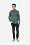BROTHERS ERKEK COMFORT FIT UZUN KOL TEK CEPLİ FLANEL GÖMLEK HUN LS ORMAN YEŞİLİ B01.242.529