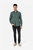 BROTHERS ERKEK COMFORT FIT UZUN KOL TEK CEPLİ FLANEL GÖMLEK HUN LS ORMAN YEŞİLİ B01.242.529