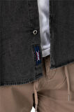BROTHERS ERKEK COMFORT FIT UZUN KOL TEK CEPLİ YIKAMALI DENIM KUMAŞ GÖMLEK INDY LS GRİ B01.242.327