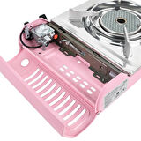 Orcamp Seramik Pro Portatif Ocak (Gaz Stop Emniyetli) PEMBE