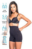 Siyah 7027 Ince Düşük Bel Boxer Korse