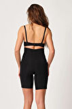 Siyah 2814 Double Yüksek Bel Boxer Lazer Korse