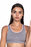 Gri Pembe 4024 Double Sütyen Korse