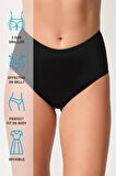 Siyah 2804 Yapıştırma Lazer Brezilya Slip