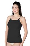 Siyah Emay 1410 Modal Cotton İnce Askılı Atlet-XL