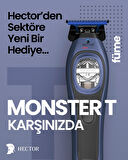 Hector MONSTER T - Profesyonel Sıfırlama ve Sakal Kesim Makinesi - FÜME