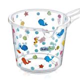 Babyjem Bebek Banyo Maşrapası Şeffaf Desenli Pembe