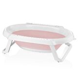 Babyjem Katlanır Banyo Seti Pembe