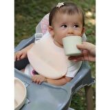 Babyjem Mini Silikon Önlük Ekru