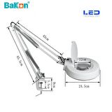 BaKon BK500C-15X Led Akrobat Büyüteç Led Aydınlatma