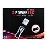 Powertec TR-3500 8 Başlıklı Şarjlı Kuru Saç-Sakal Çok Amaçlı Tıraş Makinesi 