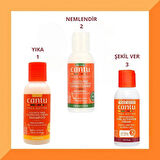 Cantu Sülfatsız Doğal Bukle Bakım Seti - 3'lü Mini Boy (89 ml)( Krem Şampuan,Nemlendirici Saç Kremi,Bukle Belirginleştirici Krem)