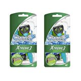 Xtreme 3 Sensitive 8'li 3 Bıçaklı Tüm Cilt Tipleri İçin Kullan At Tıraş Bıçağı