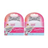 Quattro 2'li 4 Bıçaklı Tüm Cilt Tipleri İçin Bıçak Yedeği
