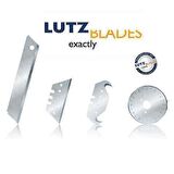 Lutz Blades Tek Parça Kırılımsız 9mm Küçük Maket Falçata Bıçağı 1 Paket 10 Adet