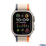 Global 42-49mm Yeni Nesil Apple Uyumlu Akıllı Saat Kordonu Hasır Bej Turuncu WNE0979