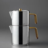 Jumbo Metalix Midi Çaydanlık Titanyum Gold