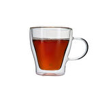 Jumbo Glory Double Wall 2'li Kulplu Bardak 150 ml