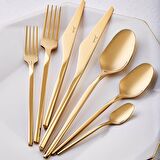 Jumbo 500.01.01.6962 5100 Quartz Titanyum Gold 12 Kişilik 84 Parça Çatal Kaşık Bıçak Takımı