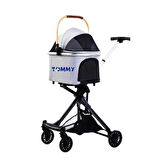 Tommy Gold Kedi Ve Köpek Gezdirme Arabası 110 cm (Gri)