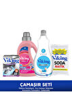 Çamaşır Hijyen Seti (Çamaşır Deterjanı + Yumuşatıcı + Toz Soda Matik + Makine Tem.) 4 'lü Set 