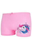 Kız Çocuk Boxer Paket Karışık Renk Unicorn Baskılı Boxer 5 Li 1854