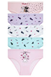 Kız Çocuk 5'li Paket Renkli Slip Külot