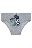 Erkek Çocuk 5'li Paket Renkli Slip Külot - Futbol -