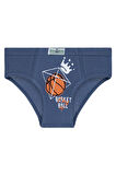 Erkek Çocuk 5'li Paket Renkli Slip Külot - Basketbol -