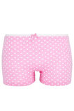 Kız Çocuk Renkli Puantiyeli 5li Paket Boxer