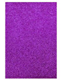 Yapışkanlı Simli Eva 50X70 Mor Rulo Şeklinde
