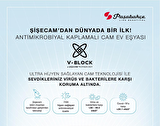 Paşabahçe allegra v-block ayaklı kadeh - ayaklı bardak 6 lı 490cc. anti bakteriyel