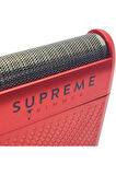 Supreme Trimmer Kırmızı Solo Folyo Tıraş Makinesi | Cilt Dostu Folyo, 7800 RPM, USB-C