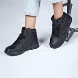 Jump Unisex Siyah Bilekli Spor Yürüyüş Ayakkabısı 16308