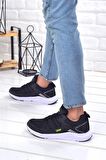 Jump Erkek Spor Ayakkabı Günlük Fileli Siyah/Neon 24865