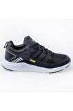 Jump Erkek Spor Ayakkabı Günlük Fileli Siyah/Neon 24865