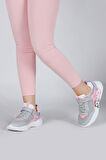 30013 Açık Gri - Pembe Kız Çocuk Sneaker Günlük Spor Ayakkabı