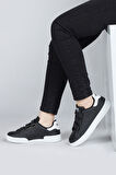 30110 Siyah Cırtlı Üniseks Çocuk Sneaker Günlük Spor Ayakkabı