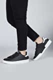 30110 Siyah Cırtlı Üniseks Çocuk Sneaker Günlük Spor Ayakkabı