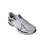 JUMP Erkek Siyah Beyaz Gri Fileli Memory Kalın Taban Koşu Yürüyüş Spor Ayakkabı