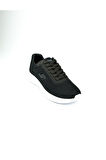 35142 Siyah Beyaz Kadın Sneaker Ayakkabı