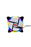 Rainbow Rgb Kasa Fanı 12cm Renkli Gökkuşağı Fanı 0.3a