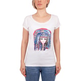 Biggdesign Mavi Su T-Shirt Beyaz-S